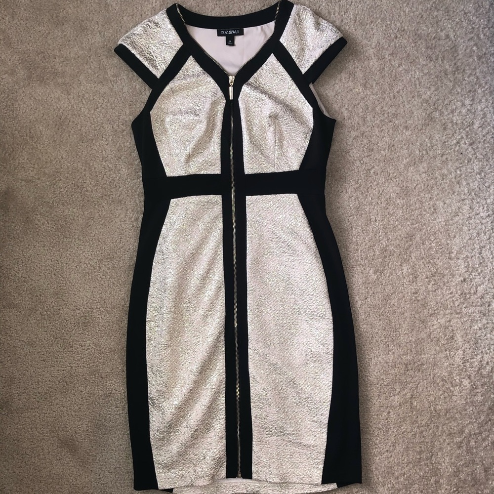 Black and gold dress